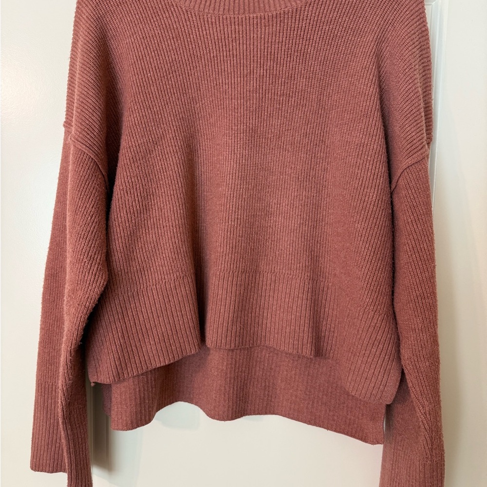 Pink Rose Women's Ribbed Sweater - Mauve